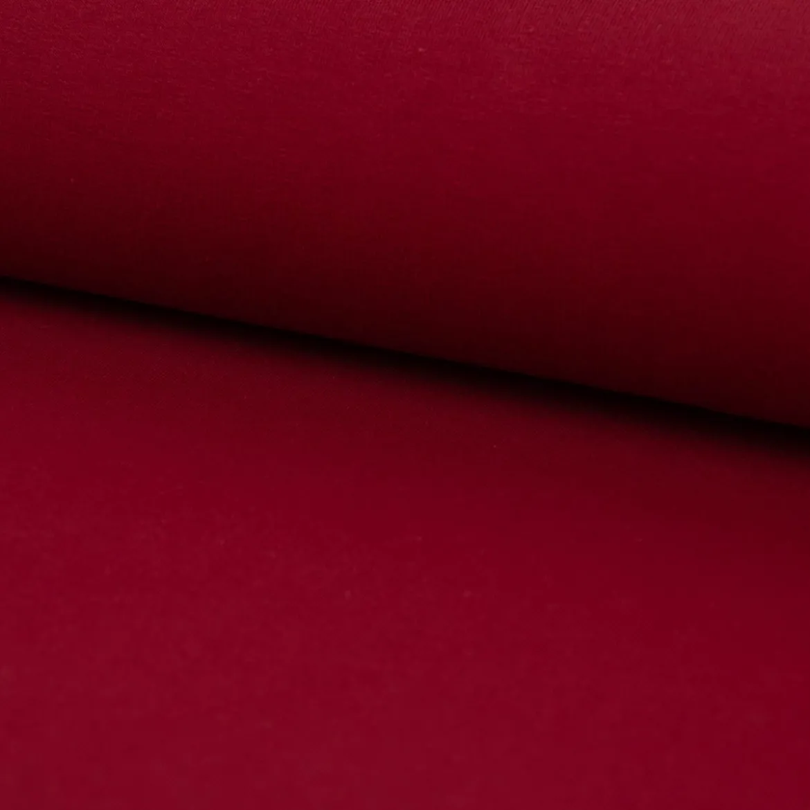 French Terry Stoff Organic Bio uni bordeaux 1,50m Breite