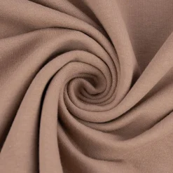 French Terry Stoff Organic Bio uni taupe1,50m Breite