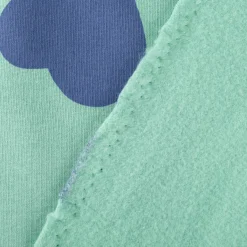 French Terry Stoff Sommersweat Jogging Hearts mintgrün blau1,45m Breite