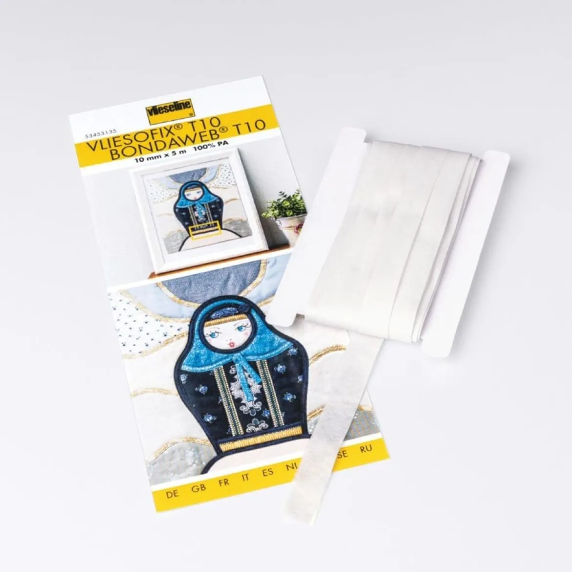 Freudenberg Vliesofix Bondaweb zum Einbügeln 10mm Breite transparent 5m