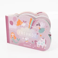 Freundebuch „Alle meine Freunde“ in Rosa für Kindergarten & Grundschule von Grafik Werkstatt