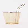 Frittierkorb klein Metall goldfarbig 18x8,5x13,5cm