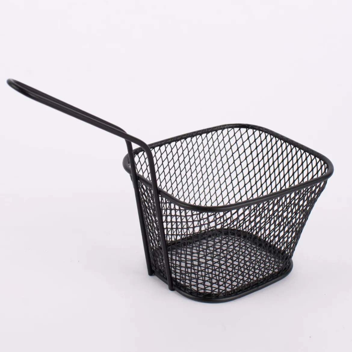 Frittierkorb klein Metall schwarz 18x8,5x13,5cm