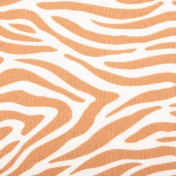 Frottee Krepp Stoff Zebras ecru nude 1,55m Breite