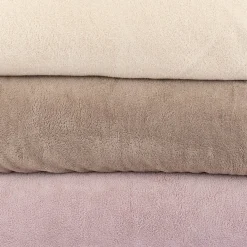 Frottee Stoff Bambus Terry Velvet Bamboo kuschelweich einfarbig sand 1,5m Breite