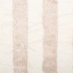 Frottee Stoff Baumwolle Bambus Streifen ecru beige-grau 150cm