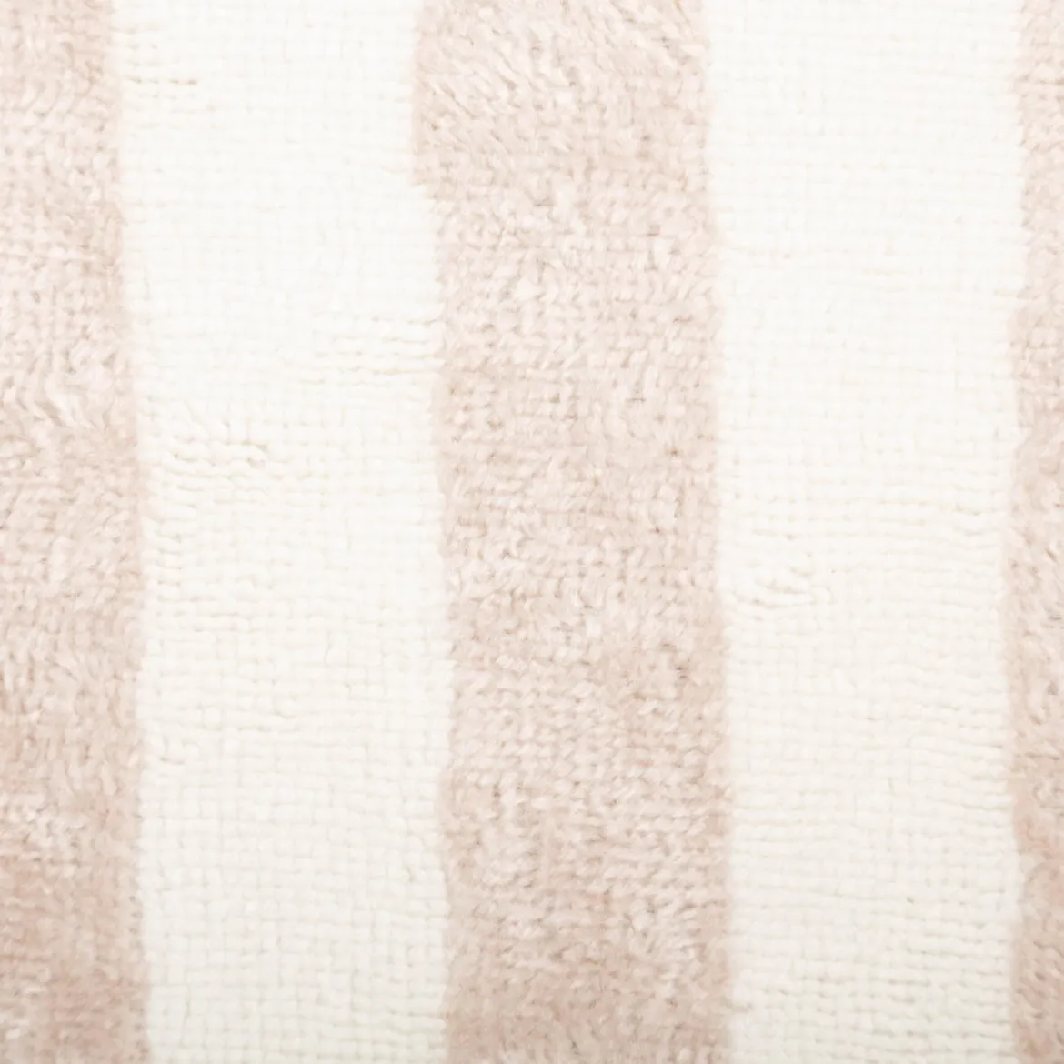 Frottee Stoff Baumwolle Bambus Streifen ecru beige-grau 150cm