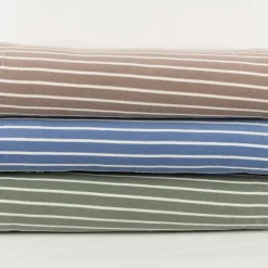 Frottee Stoff Baumwolle 245g/qm blau ecru 1,55m Breite