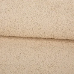 Frottee Stoff Baumwolle 340g/qm einfarbig sand 1,45m Breite