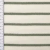 Frottee Stoff Baumwolle 245g/qm ecru salbeigrün 1,55m Breite