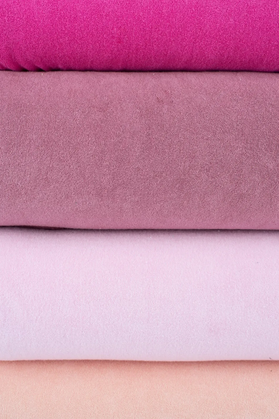 Frottee Stoff Stretch Frottee einfarbig rosa 1,5m Breite