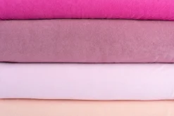 Frottee Stoff Stretch Frottee einfarbig rosa 1,5m Breite