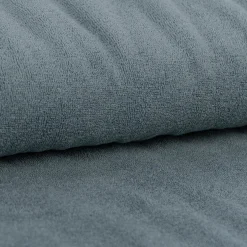 Frottee Stoff Stretch Frottee einfarbig hell jeans blau 1,5m Breite