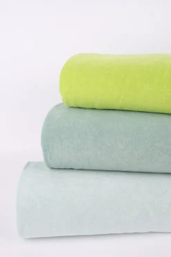 Frottee Stoff Stretch Frottee einfarbig hell mint 1,5m Breite