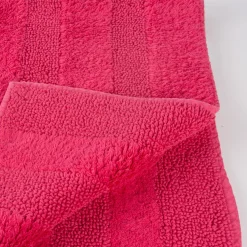Frottee Vorleger Badvorleger Badematte pink