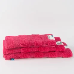 Frottee Vorleger Badvorleger Badematte pink