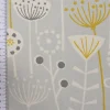 Fryett`s Englischer Dekostoff Baumwollstoff Halbpanama Blumen abstrakt grau 138cm Breite