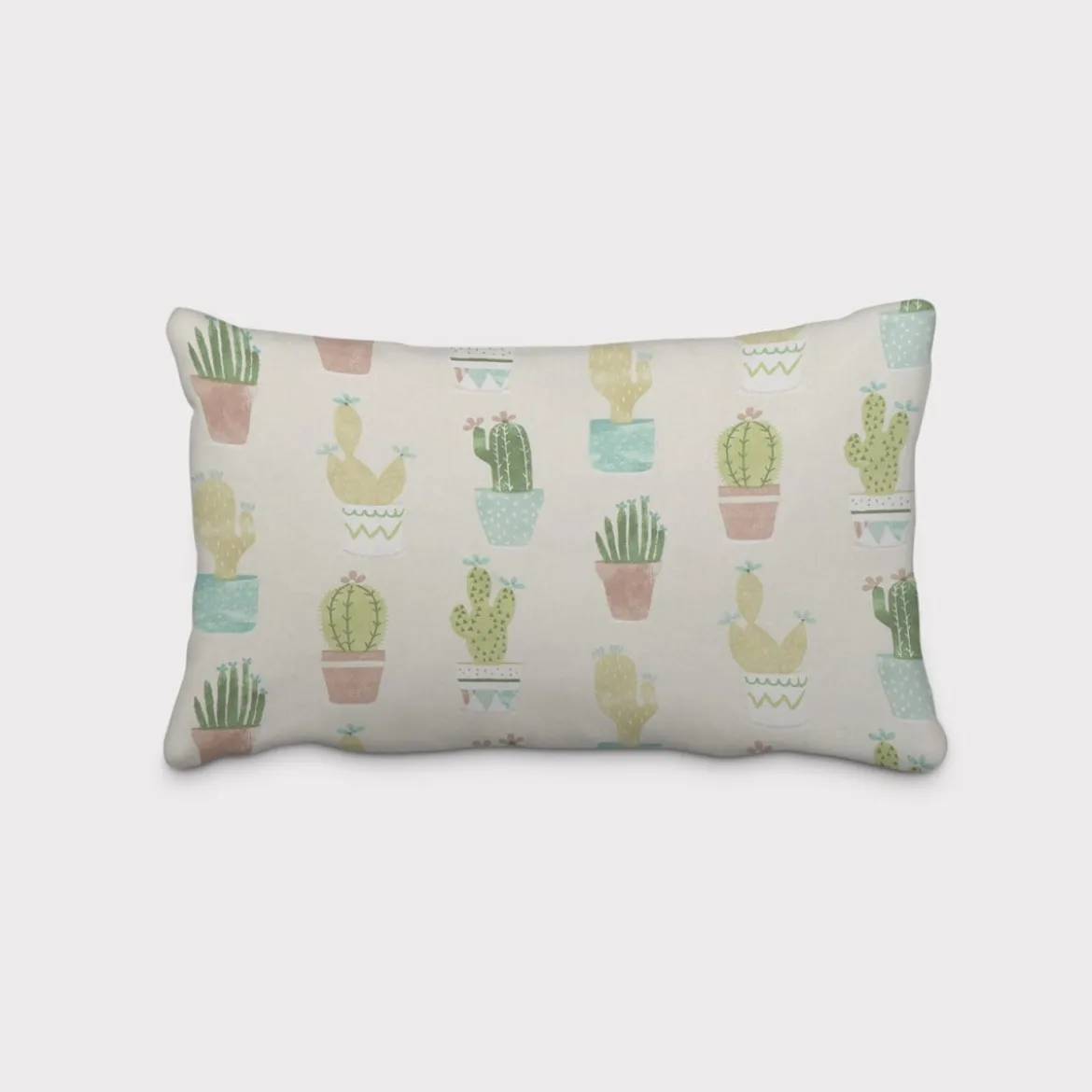 Fryett`s Englischer Dekostoff Baumwollstoff Halbpanama Cactus Kaktus Kakteen natur grün 138cm Breite