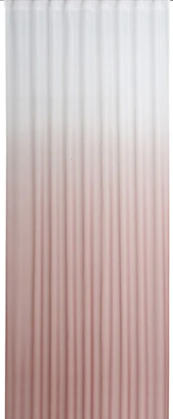 Gardine Mila transparent Farbverlauf weiß peach 140cmx255cm