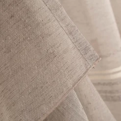 Gardine mit Schlaufenband Voile Boucle-Streifen Grau 140x245cm