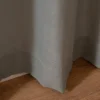 Gardine mit Smok-Schlaufenband Leinenstruktur salbeigrün in 245cm oder Wunschlänge von SCHÖNER LEBEN.