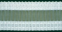 Gardinenband Faltenband Bleistiftfalte 80mm halbtransparent 1:2