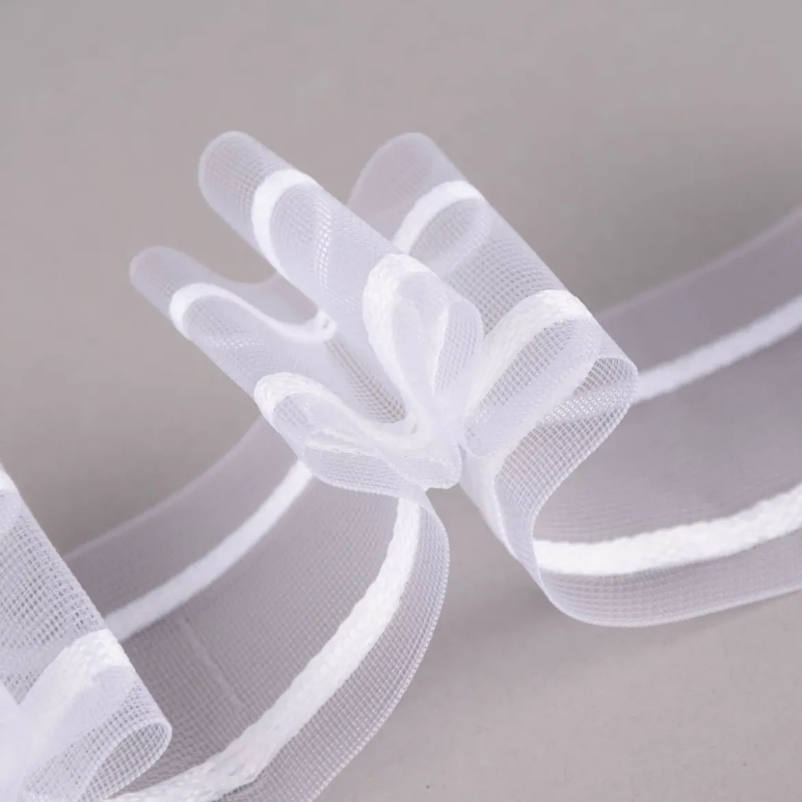 Gardinenband Faltenband 4er-Faltenband 50mm transparent 1:3