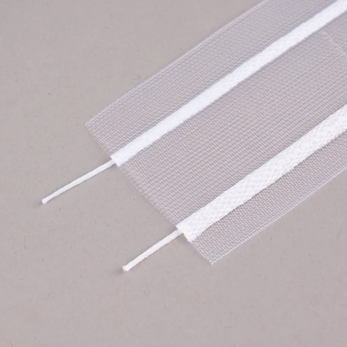 Gardinenband Faltenband 4er-Faltenband 50mm transparent 1:3