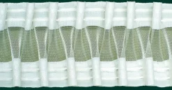 Gardinenband Faltenband Smokband 80mm halbtransparent 1:2