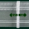 Gardinenband Faltenband Twin Tape volltransparent 100mm 1:1,5 und 1:2