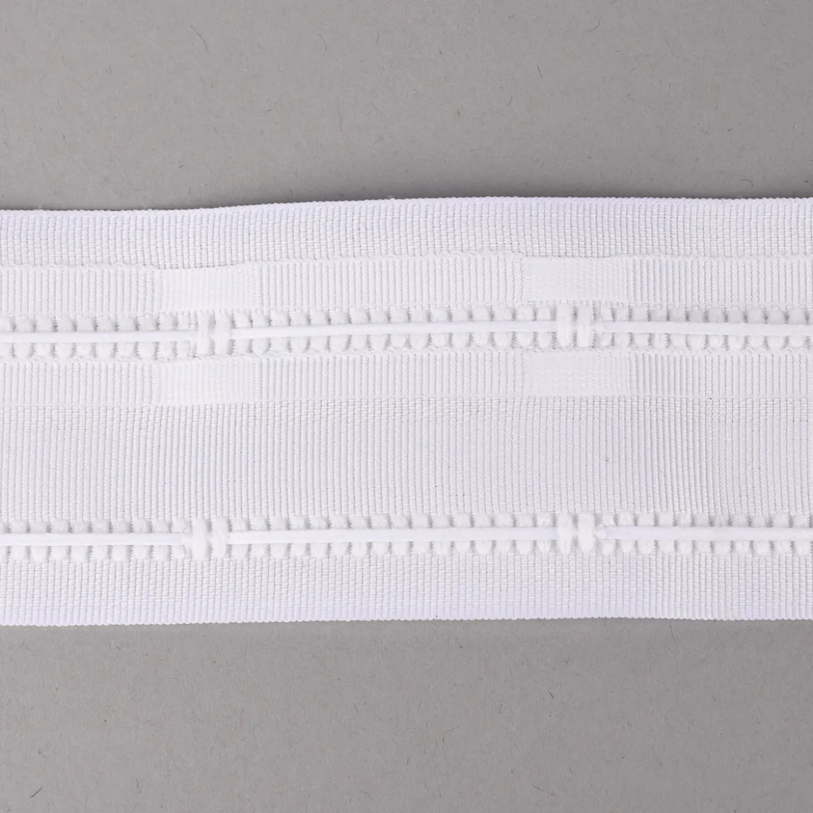 Gardinenband Faltenband weiß 3er Falte 1:25 50mm