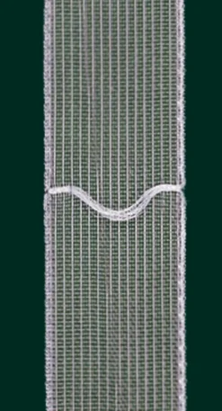 Gardinenband Raffrolloband mit Kettschlaufe transparent Rapport 5cm Breite 18mm