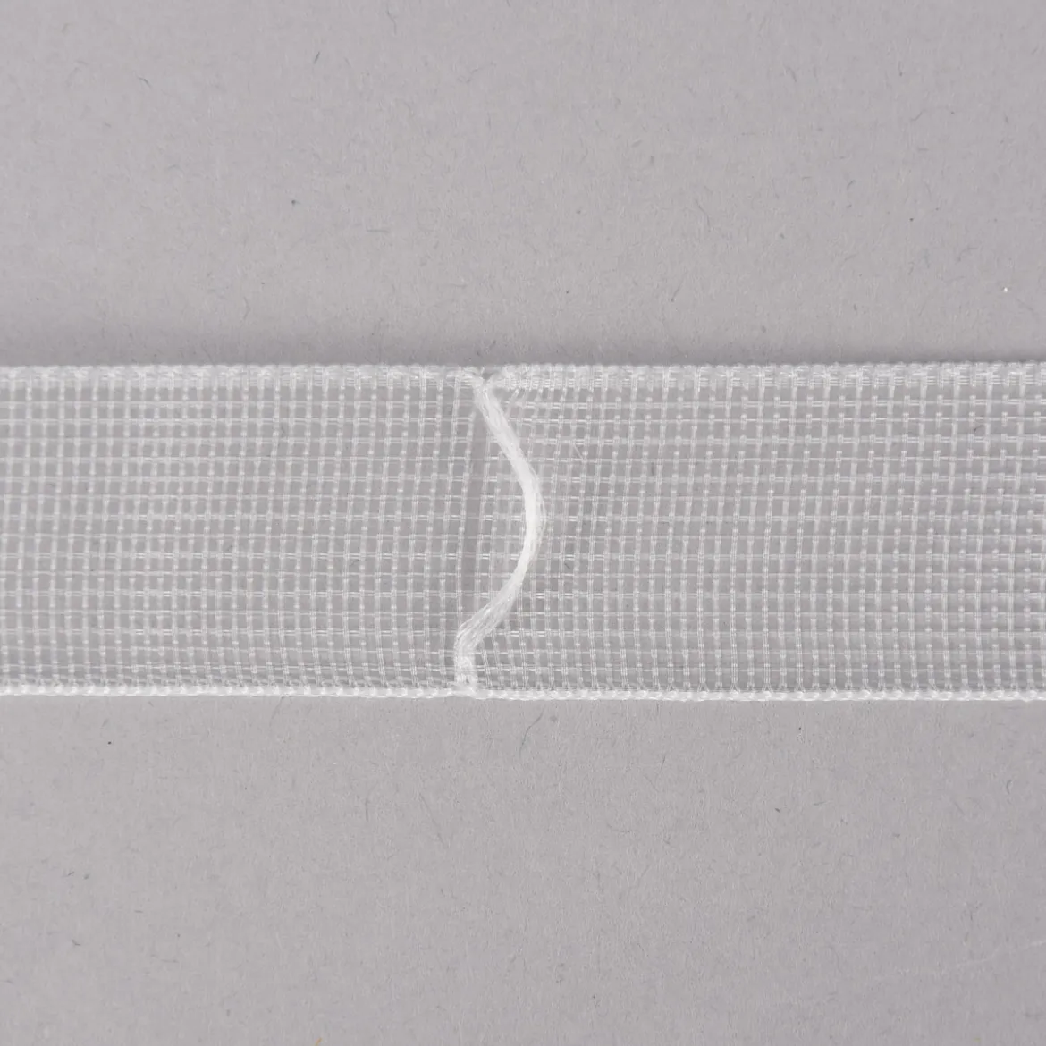 Gardinenband Raffrolloband transparent Querschlaufe durch Stege Rapport 5cm Breite 17,5mm