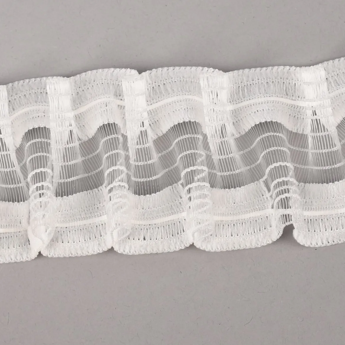 Gardinenband Smokflauschband transparent 1:2,5 50mm
