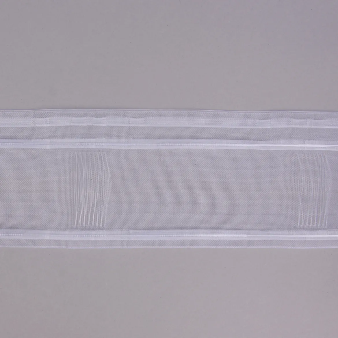 Gardinenband Wellenband Olymp mit Schlaufen volltransparent 1:2