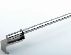 Gardinenstange Klemmstange Spannfix ausziehbar 40-60cm 1Stück Edelstahloptik