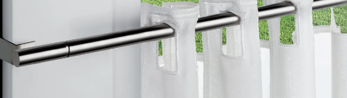 Gardinenstange Klemmstange Spannfix ausziehbar 90-130cm 1Stk weiß