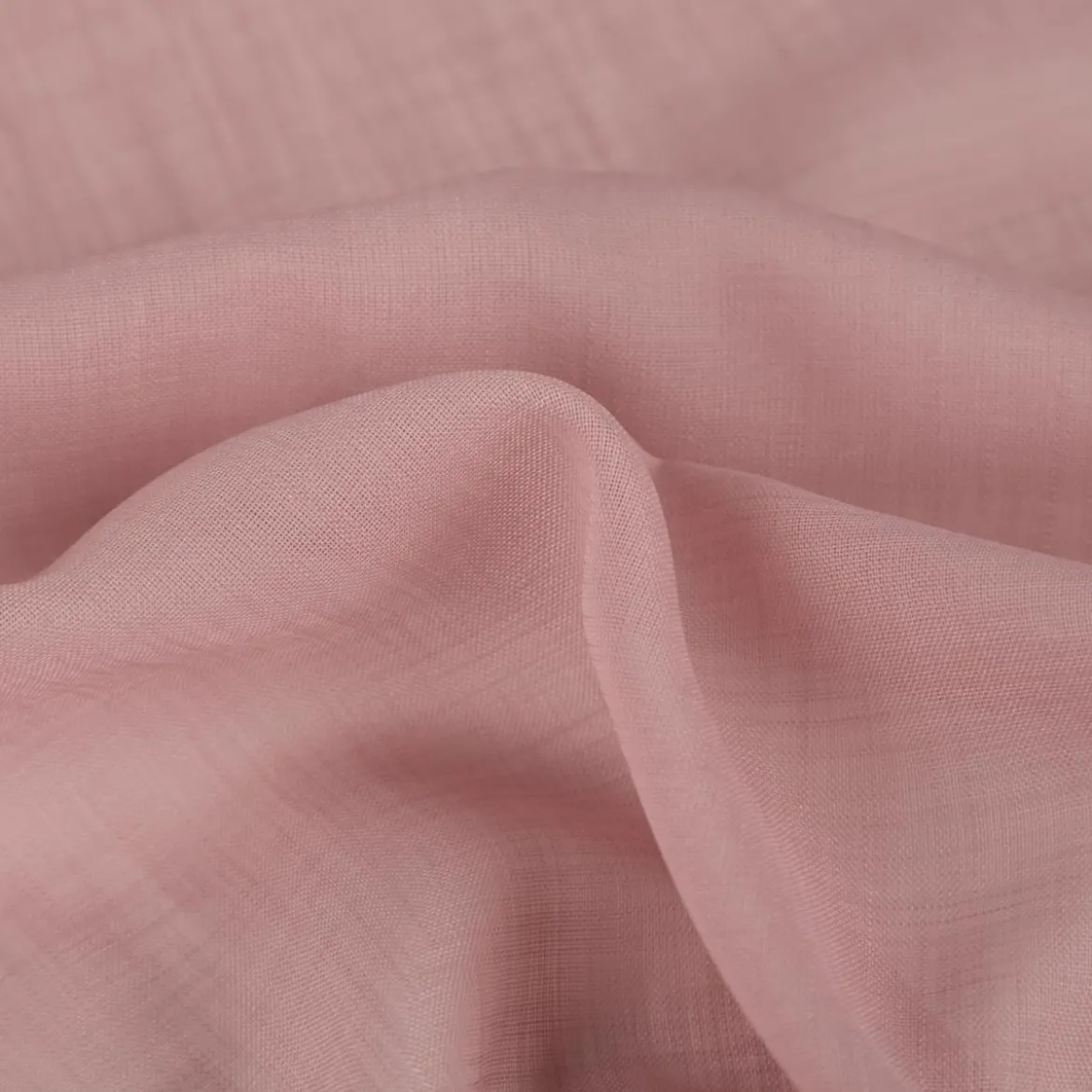 Gardinenstoff Ambiente Strukturoptik Rosa 150cm Breite
