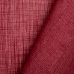 Gardinenstoff Ambiente Strukturoptik Himbeerrot 150cm Breite
