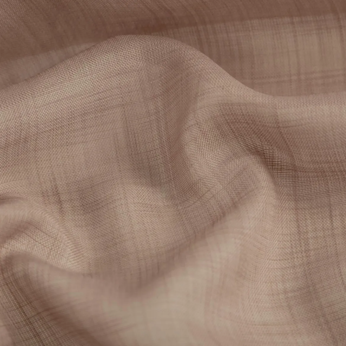 Gardinenstoff Ambiente Strukturoptik Taupe 150cm Breite