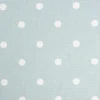 Gardinenstoff Dekostoff Baumwollstoff Full Stop Punkte hellblau weiß 140cm Breite