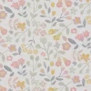 Gardinenstoff Dekostoff Baumwollstoff Panama Betty Bon Bon Blumen pastell rosa 140cm Breite