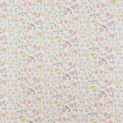 Gardinenstoff Dekostoff Baumwollstoff Panama Betty Bon Bon Blumen pastell rosa 140cm Breite