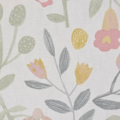 Gardinenstoff Dekostoff Baumwollstoff Panama Betty Bon Bon Blumen pastell rosa 140cm Breite