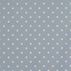 Gardinenstoff Dekostoff Baumwollstoff Full Stop Punkte blau weiß 140cm Breite