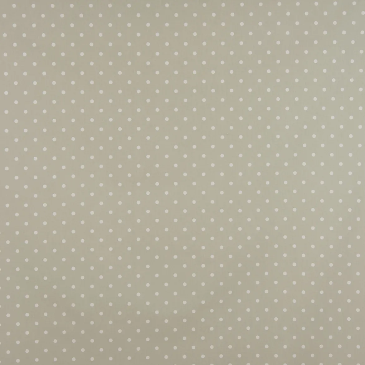 Gardinenstoff Dekostoff Baumwollstoff Full Stop Punkte grünbeige weiß 140cm Breite