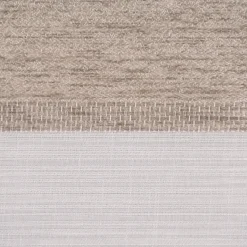 Gardinenstoff Dekostoff halbtransparent Streifen matt glänzend beige 1,50m Breite