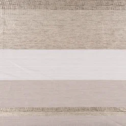 Gardinenstoff Dekostoff halbtransparent Streifen matt glänzend beige 1,50m Breite