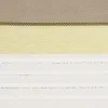 Gardinenstoff Dekostoff halbtransparent Streifen mit goldfarbigen Effekten grün taupe creme 1,50m Breite