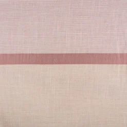 Gardinenstoff Dekostoff halbtransparent Jacquard-Streifen beige beere 1,40m Breite